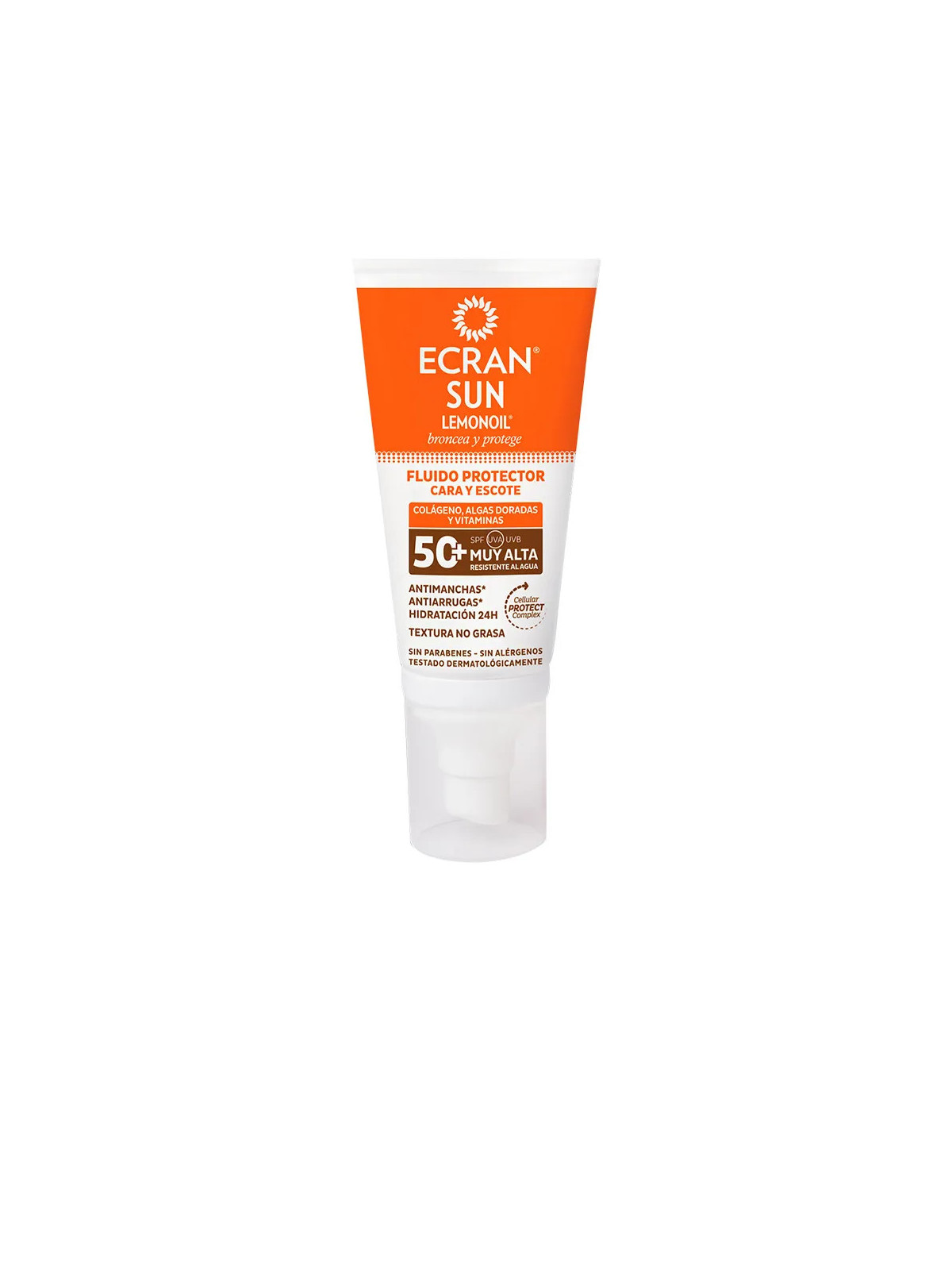 Ecran Sun Lemonoil Fluide Visage et Cou SPF50 50ml