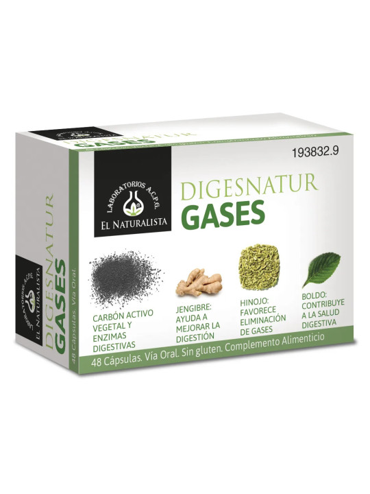 El Natural Digesnatur Gases 650mg x 48 Capsules