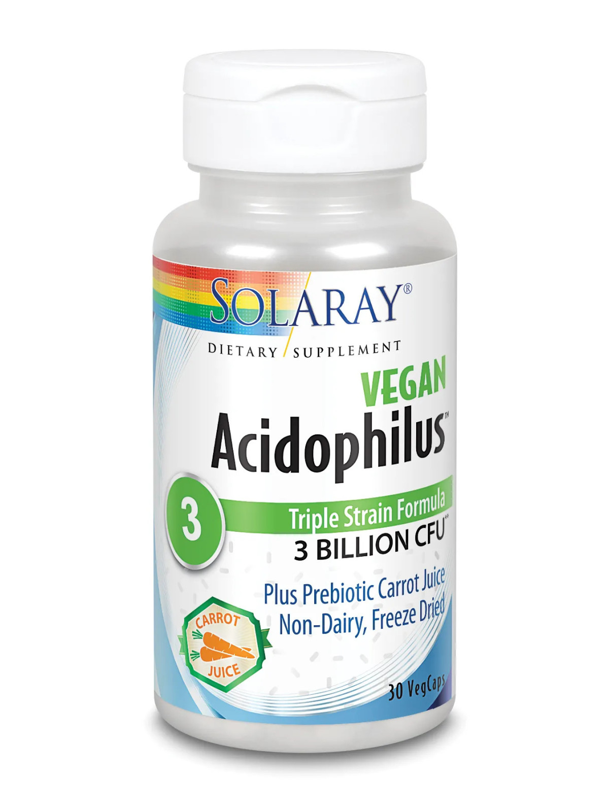 Solaray Acidophilus Plus 3 Milliards 30 Capsules