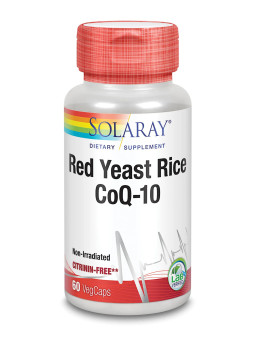 Solaray Red Yeast Rice Plus Q10 60 Vcaps