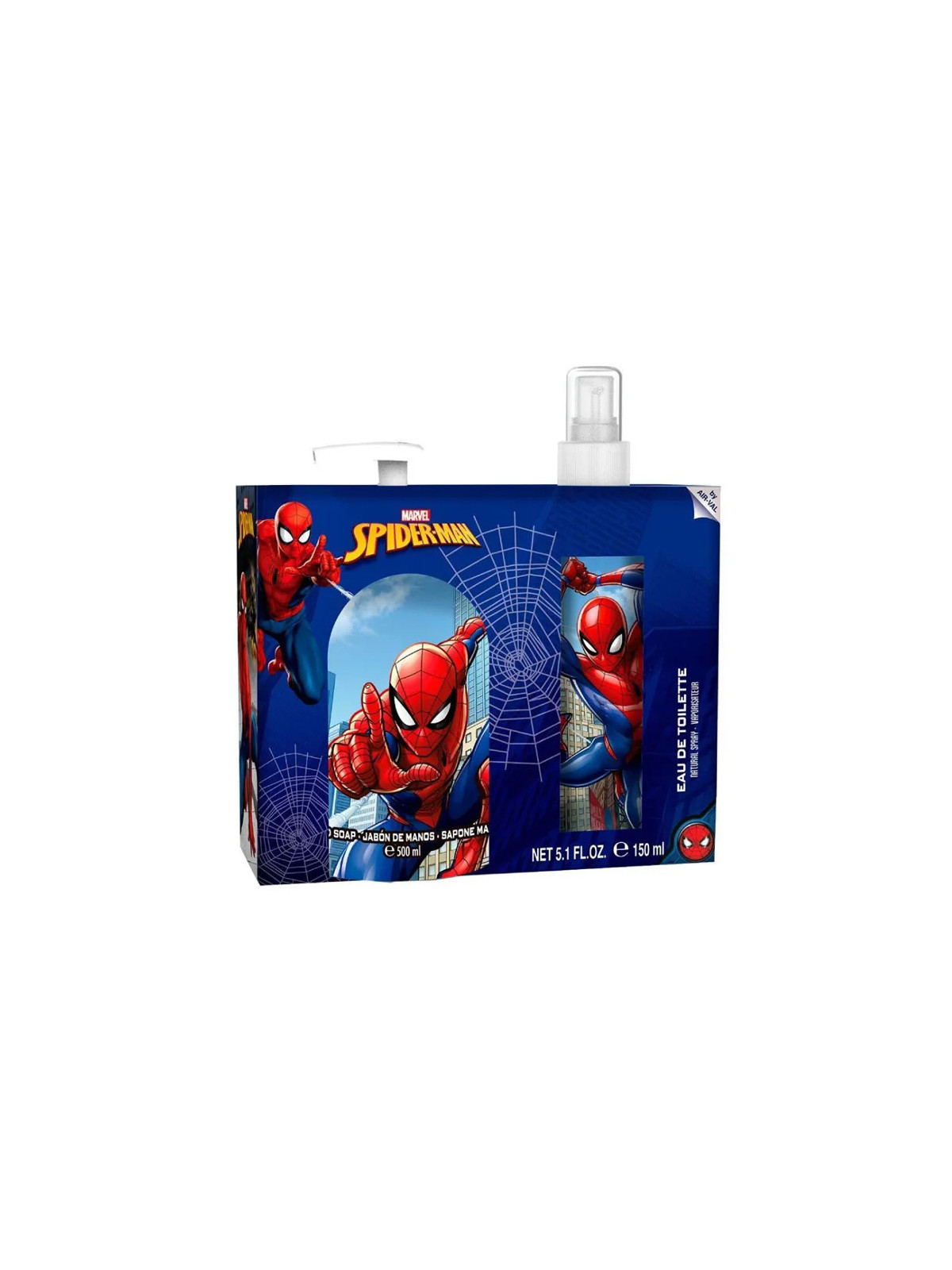 Marvel Spiderman Eau de Toilette Vaporisateur 150ml Coffret 2 Produits