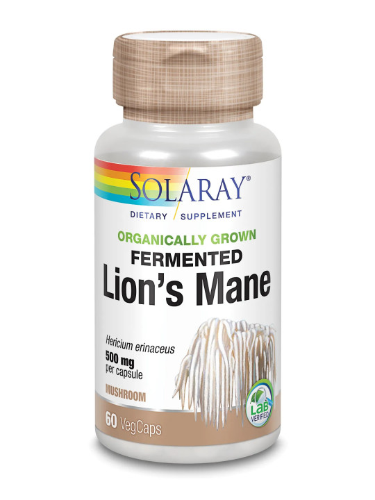 Solaray Crinière de Lion 500 Mg 60 Vcaps