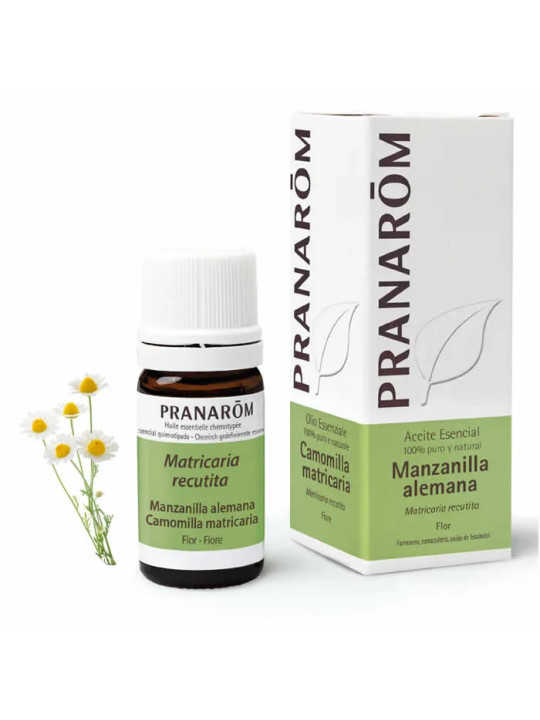 Pranarôm Camomille Allemande Matricaire (Matricaria recutita) Huile Essentielle 5ml