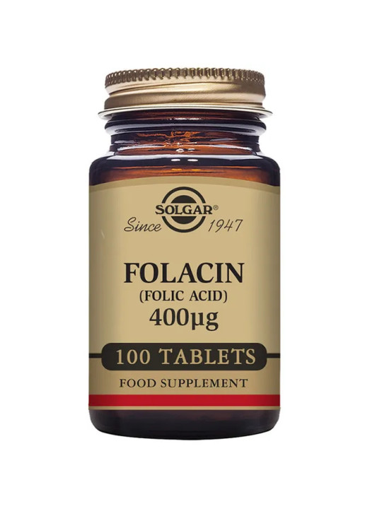 Solgar Folacin (Acide Folique) 400mcg 100 Comprimés