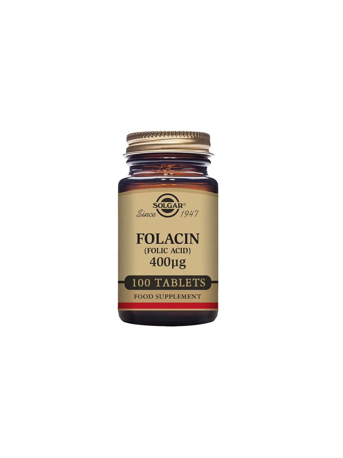 Solgar Folacin (Acide Folique) 400mcg 100 Comprimés