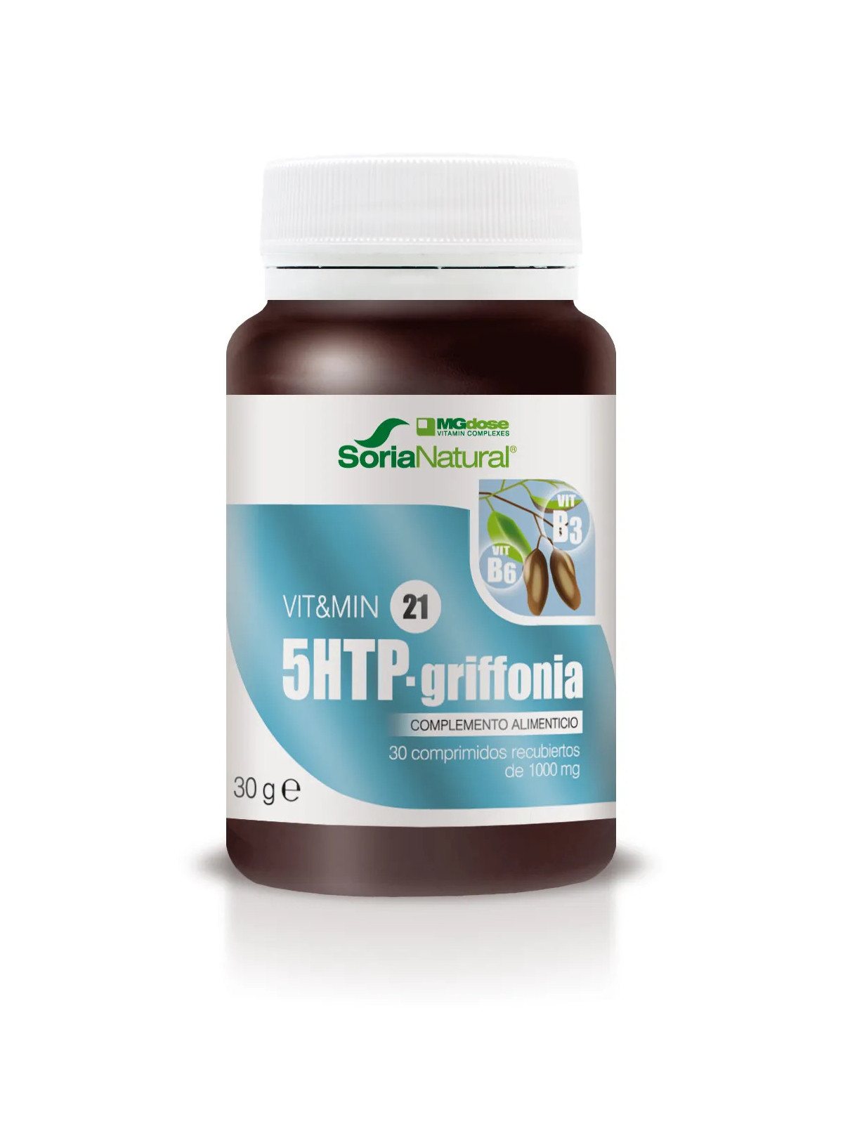 MGDose Griffonia B3 B6 1000mg 30 Comprimés