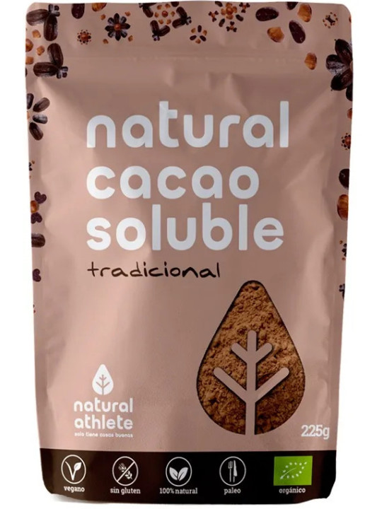 Natural Athlete Cacao Soluble en Poudre Bio 225g