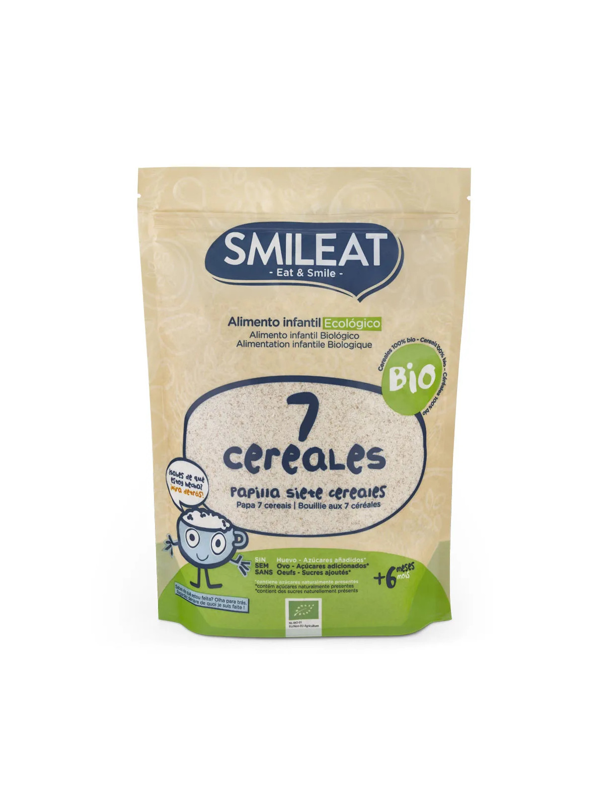 Smileat Bouillie 7 Céréales Bio 200g