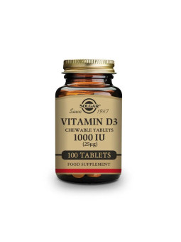 Solgar Vitamine D3 1000 UI 100 Capsules
