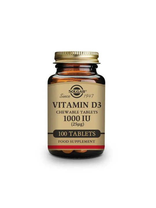 Solgar Vitamine D3 1000 UI 100 Capsules