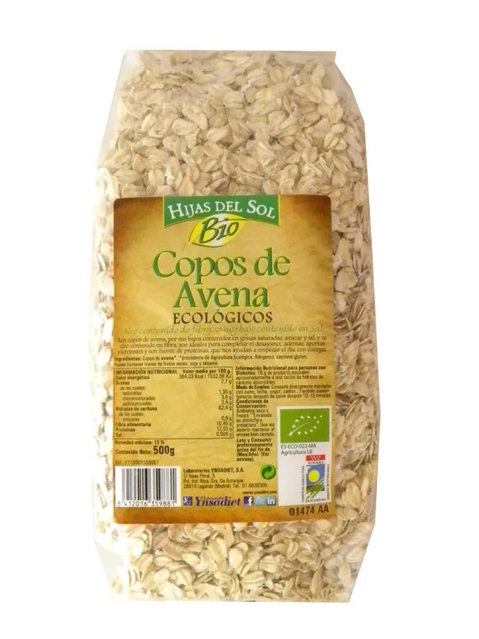 Ynsadiet Flocons d'Avoine 500g