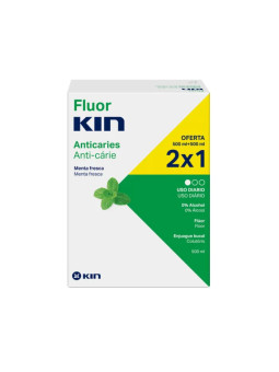 KIN Fluorkin Bain de Bouche 2x500 ml