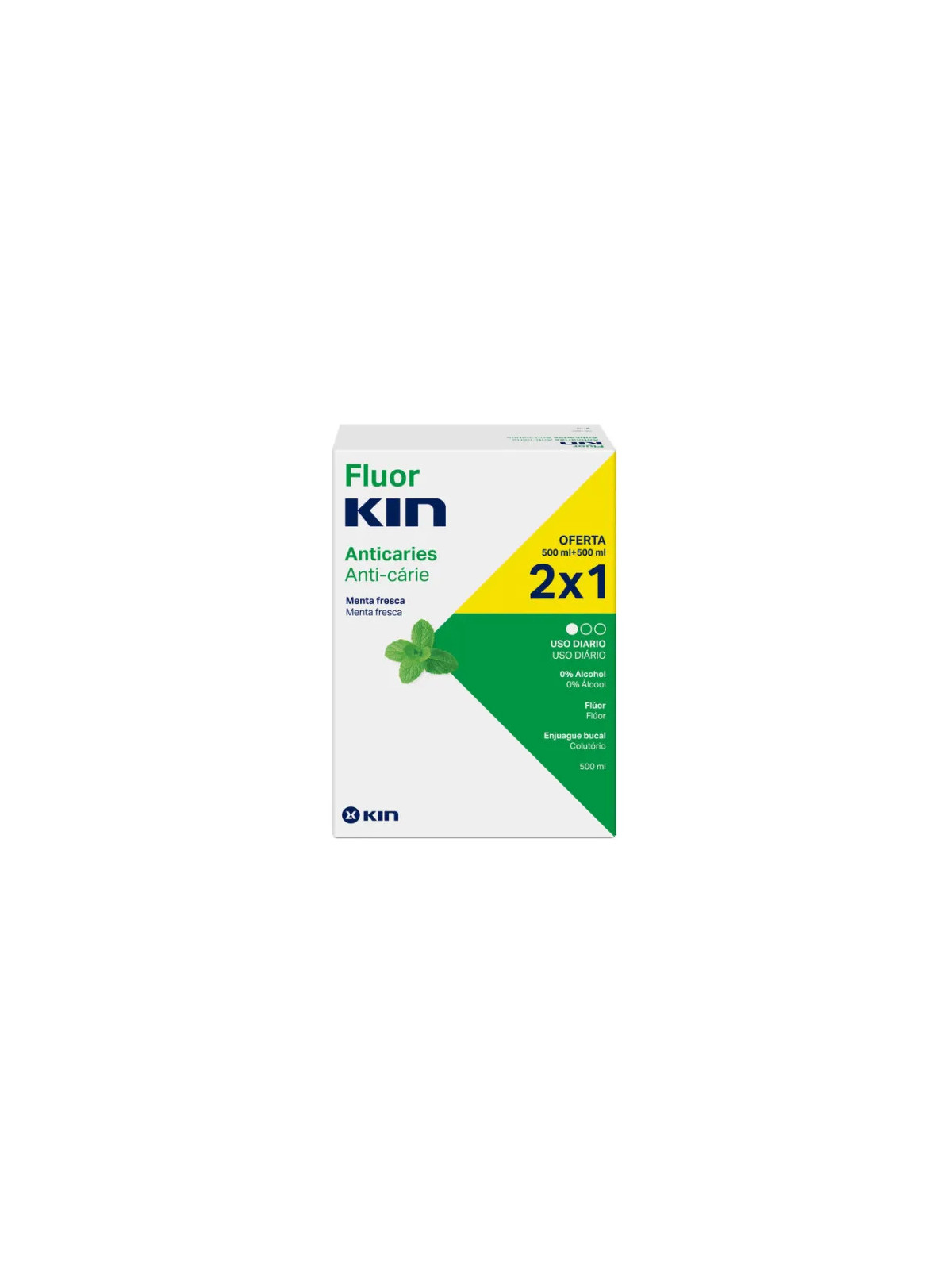 KIN Fluorkin Bain de Bouche 2x500 ml