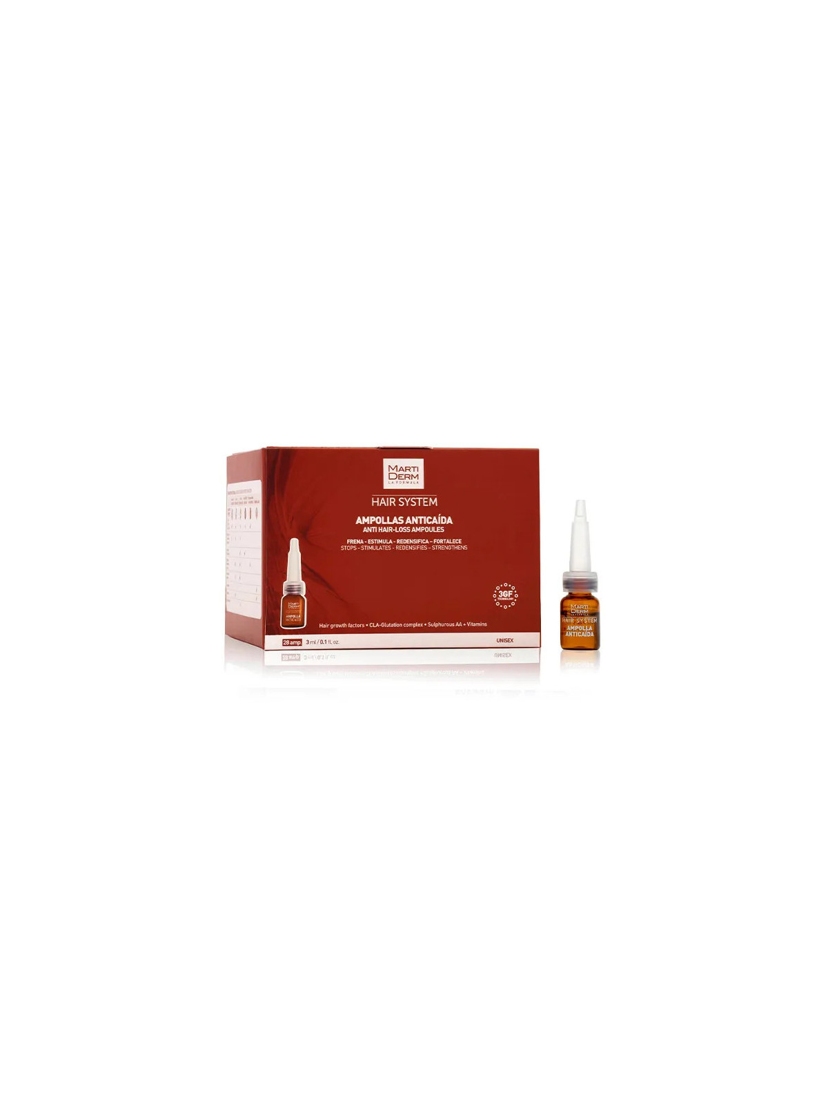 Martiderm Hair System Anti-Chute 28 Ampoules
