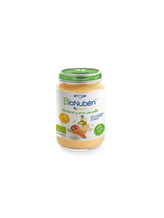 Bionubén Ecopuré Petit Pot Légumes et Riz au Poulet dès 6 mois 250g