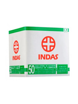 Lisubel Compresses de Gaze Stérile en Coton Hydrophile 50 Unités