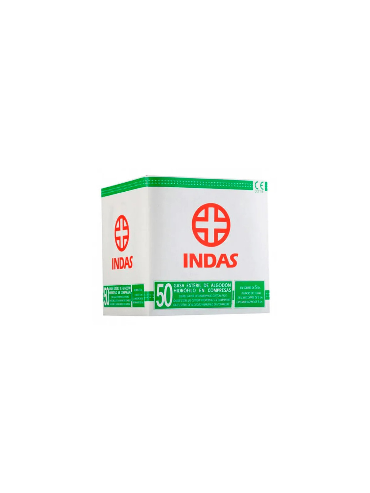 Lisubel Compresses de Gaze Stérile en Coton Hydrophile 50 Unités