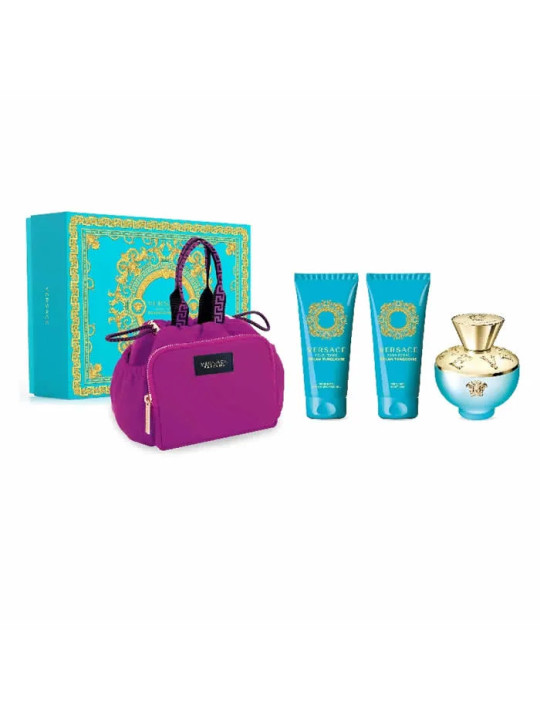 Versace Dylan Turquoise Eau de Toilette Spray 100ml Coffret 4 Produits