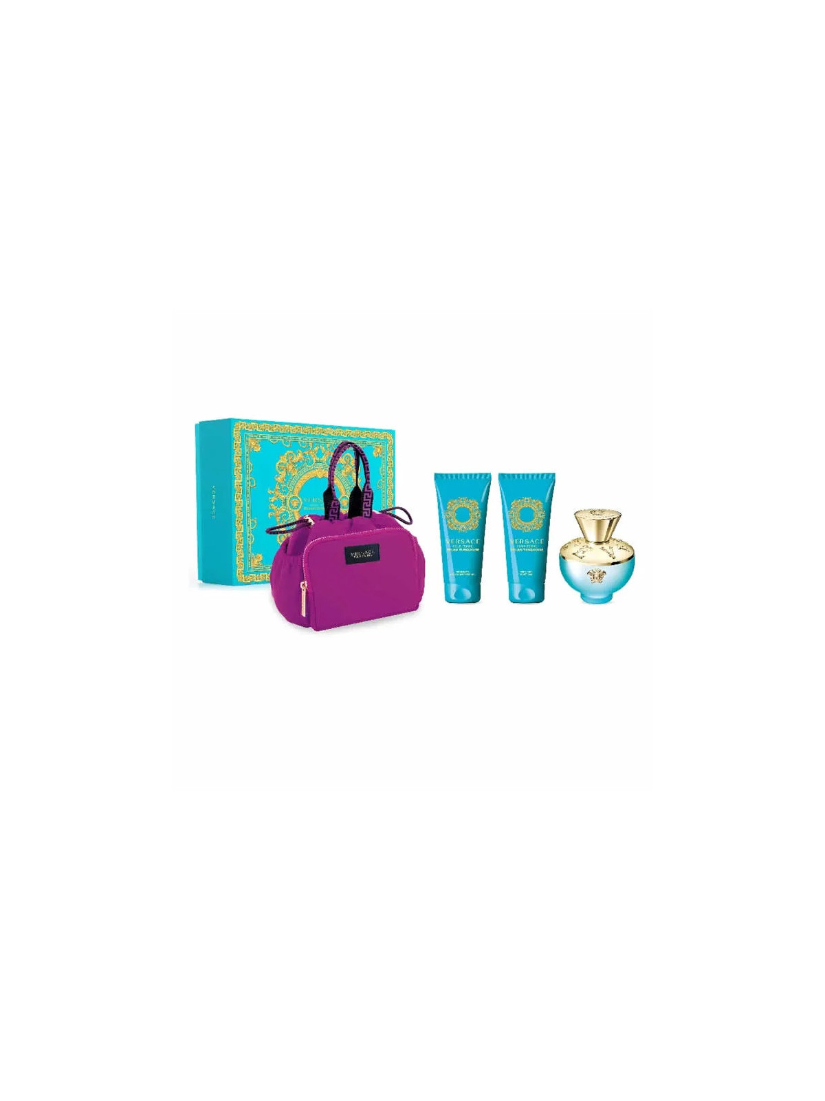 Versace Dylan Turquoise Eau de Toilette Spray 100ml Coffret 4 Produits