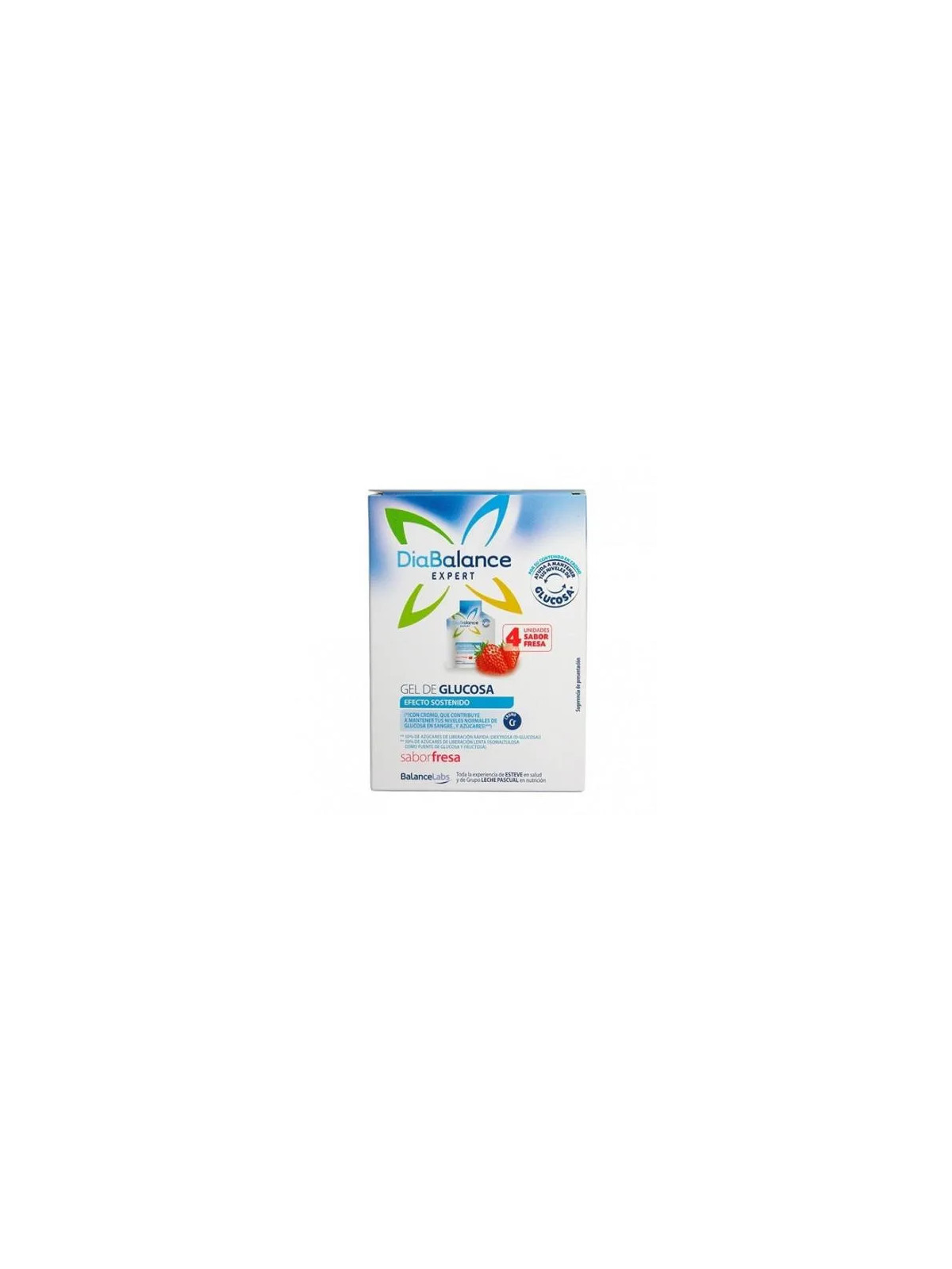 Diabalance Expert Gel de Glucose à Effet Durable Fraise 4 Sachets