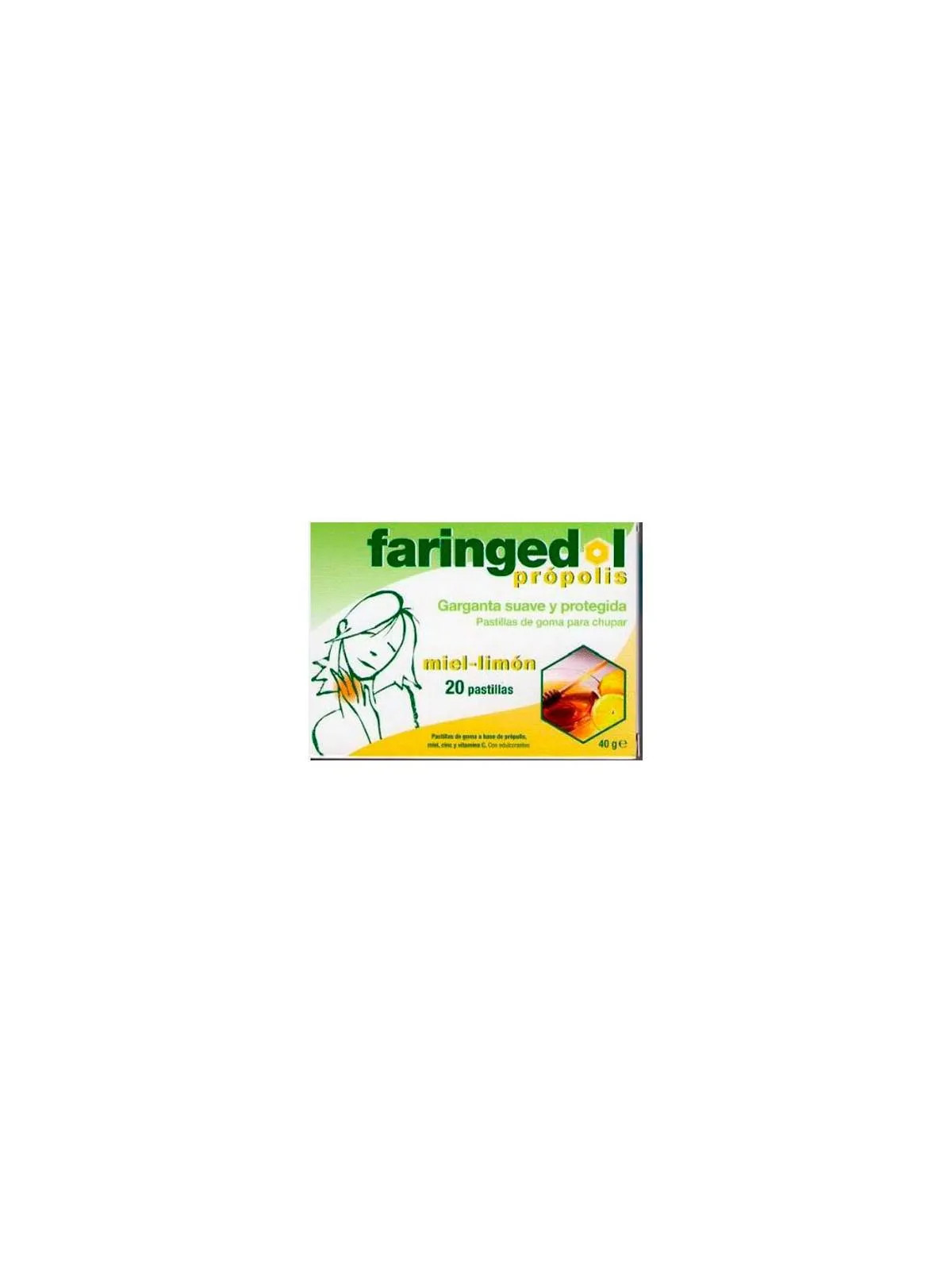 Faringedol Pastilles Miel 20 Unités