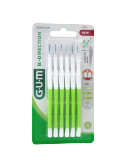 GUM Bi-Direction Brossette Interdentaire 0,7mm Vert