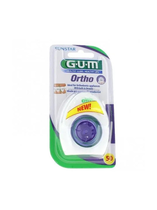 GUM Ortho Fil Dentaire Pré-coupé 50 Unités