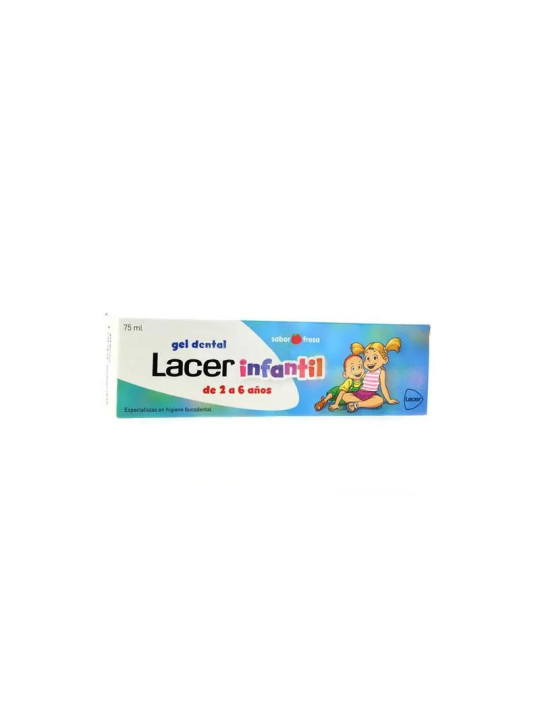 Lacer Junior Gel Dentaire Enfant Fraise 75ml
