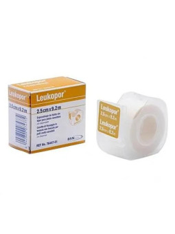 Leukopor Sparadrap Microporeux Peaux Sensibles 9,2m x 2,5cm 1 Unité