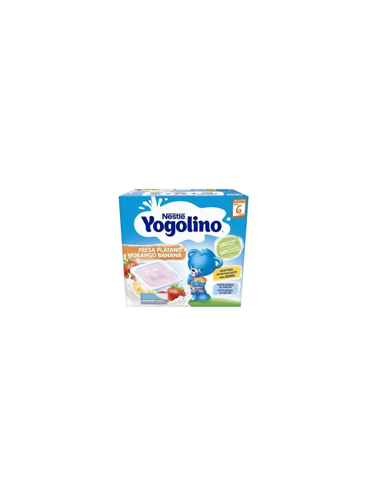 Nestlé Yogolino Fraise et Banane 6m 4x100g