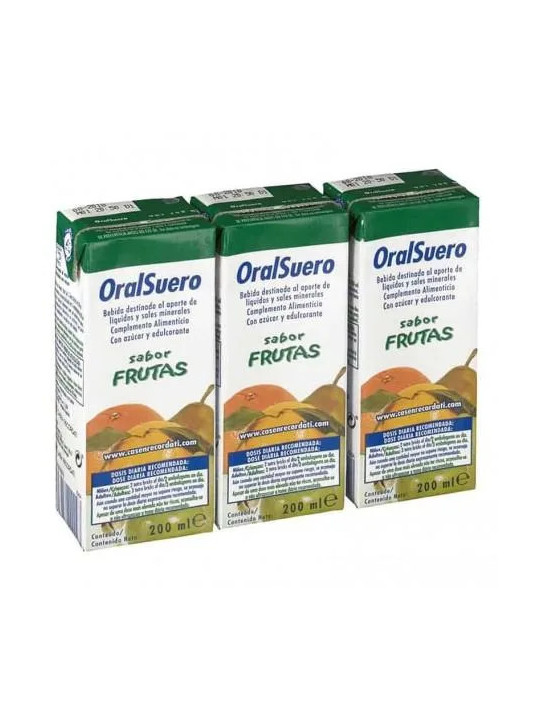 Bioral Casen Oralsuero Fruits Brique 200ml Pack de 3 Unités