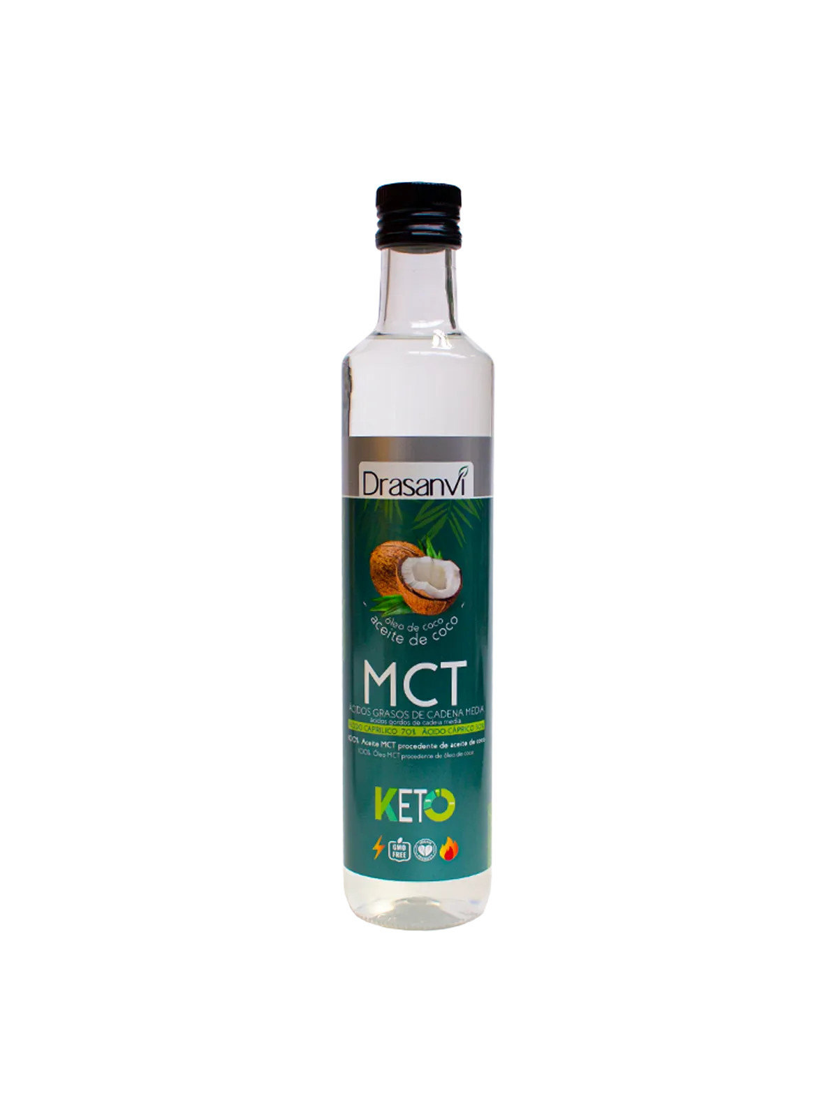 Drasanvi Huile MCT Coco 500ml Keto