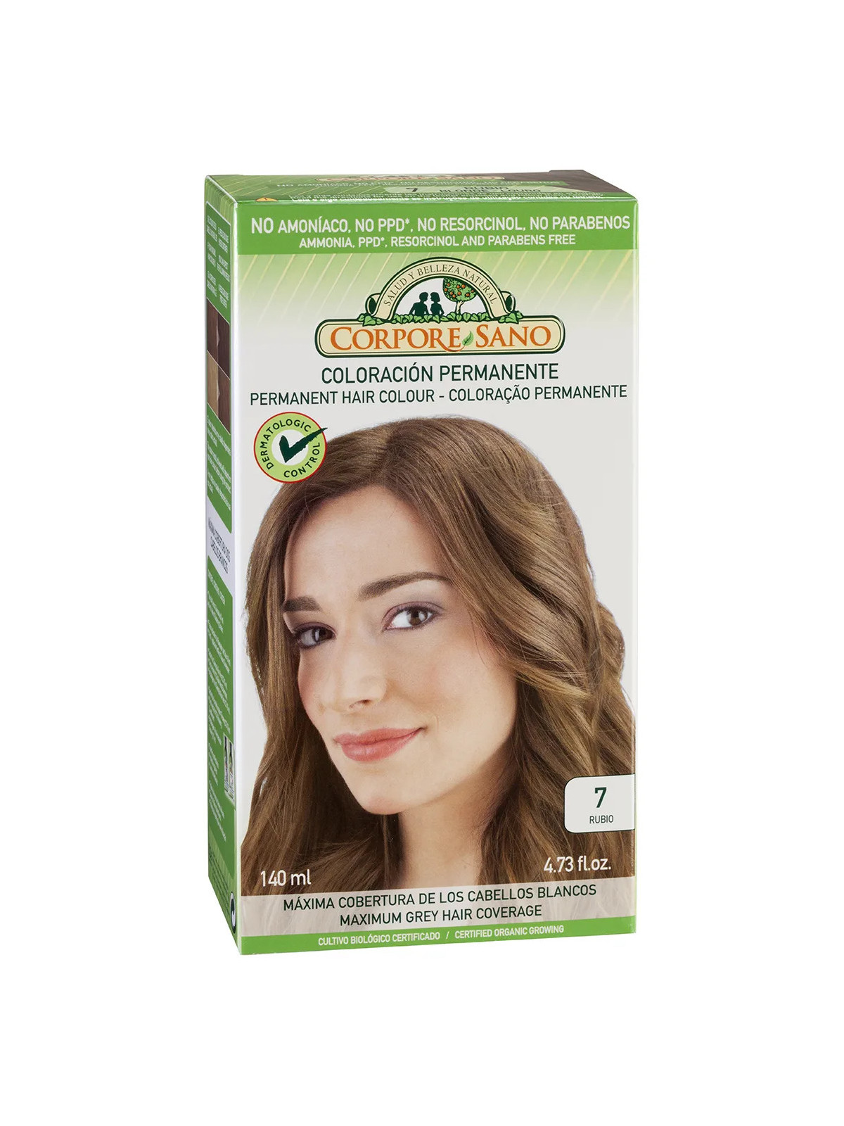 Corpore Sano Teinture Capillaire 7 Blond 140ml Bio