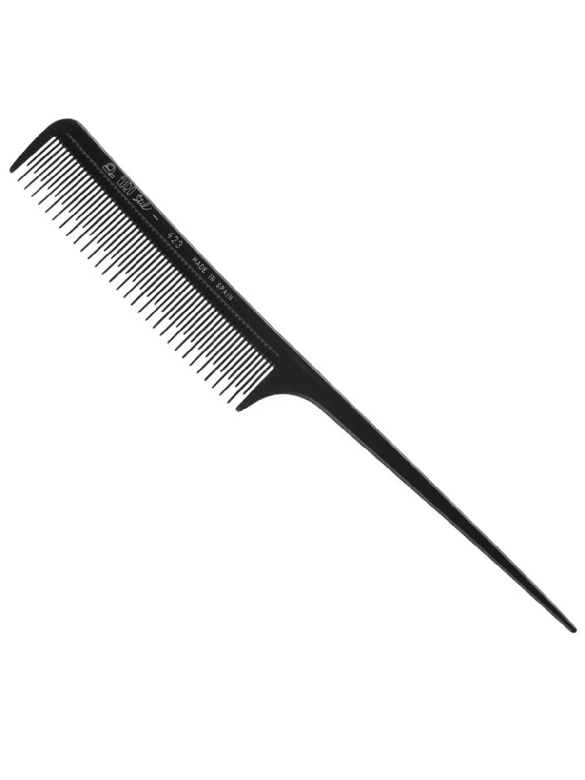 Eurostil Peigne à Queue Plastique Métallisé 20,5cm Spécial 1 unité