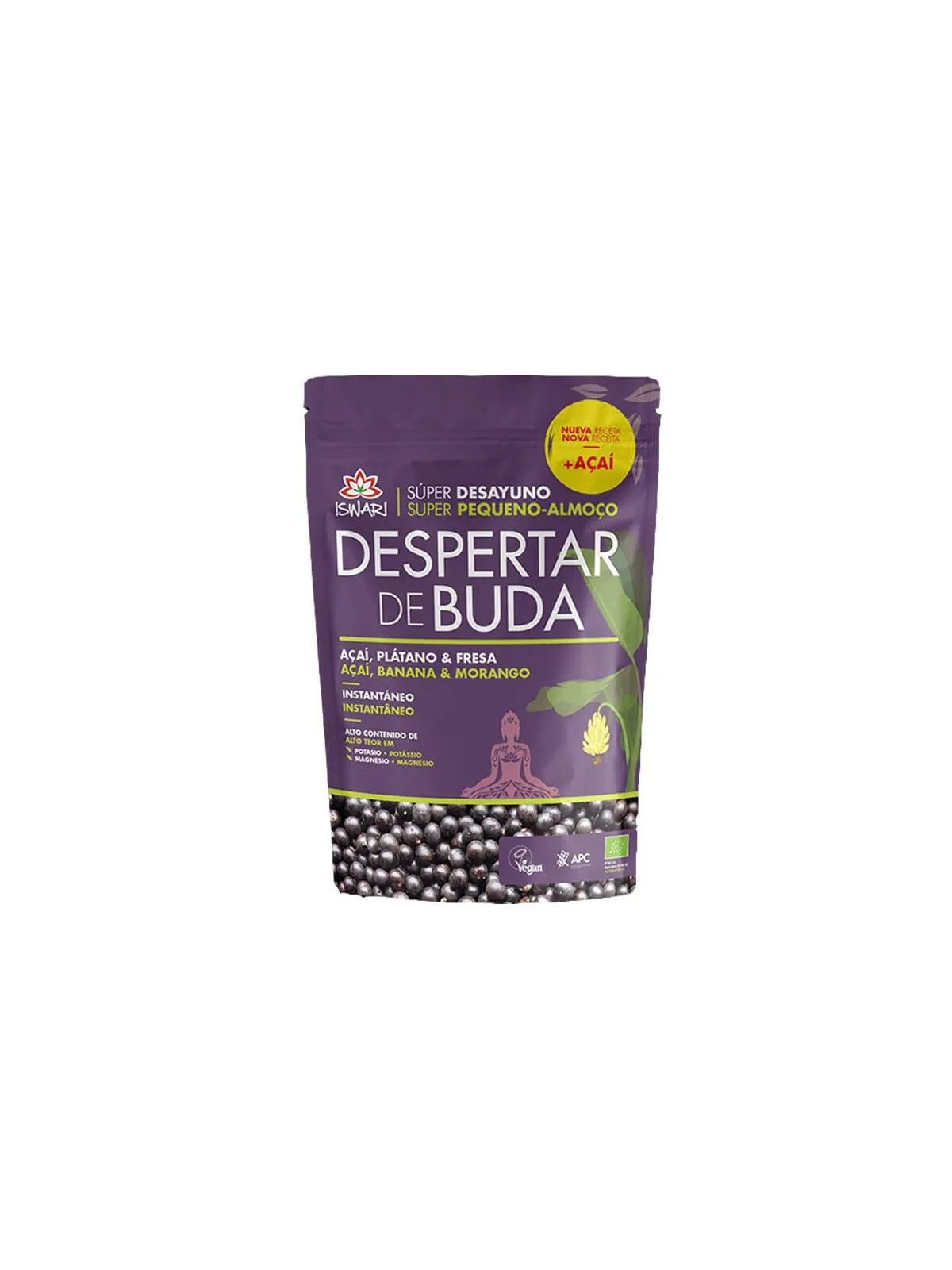 Iswari Super Petit-Déjeuner Açaï et Banane Bio 360g