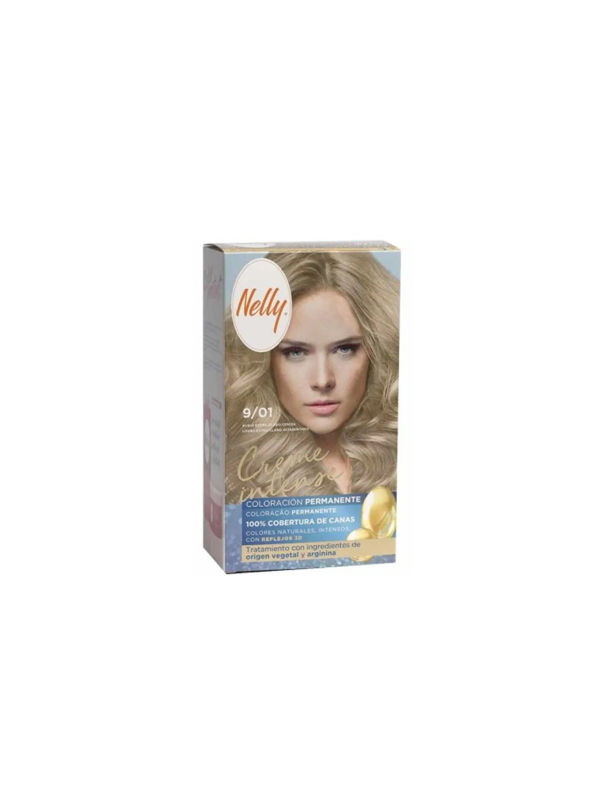 Nelly Crème Intense Teinture 9/01 Blond Extra Clair Cendré