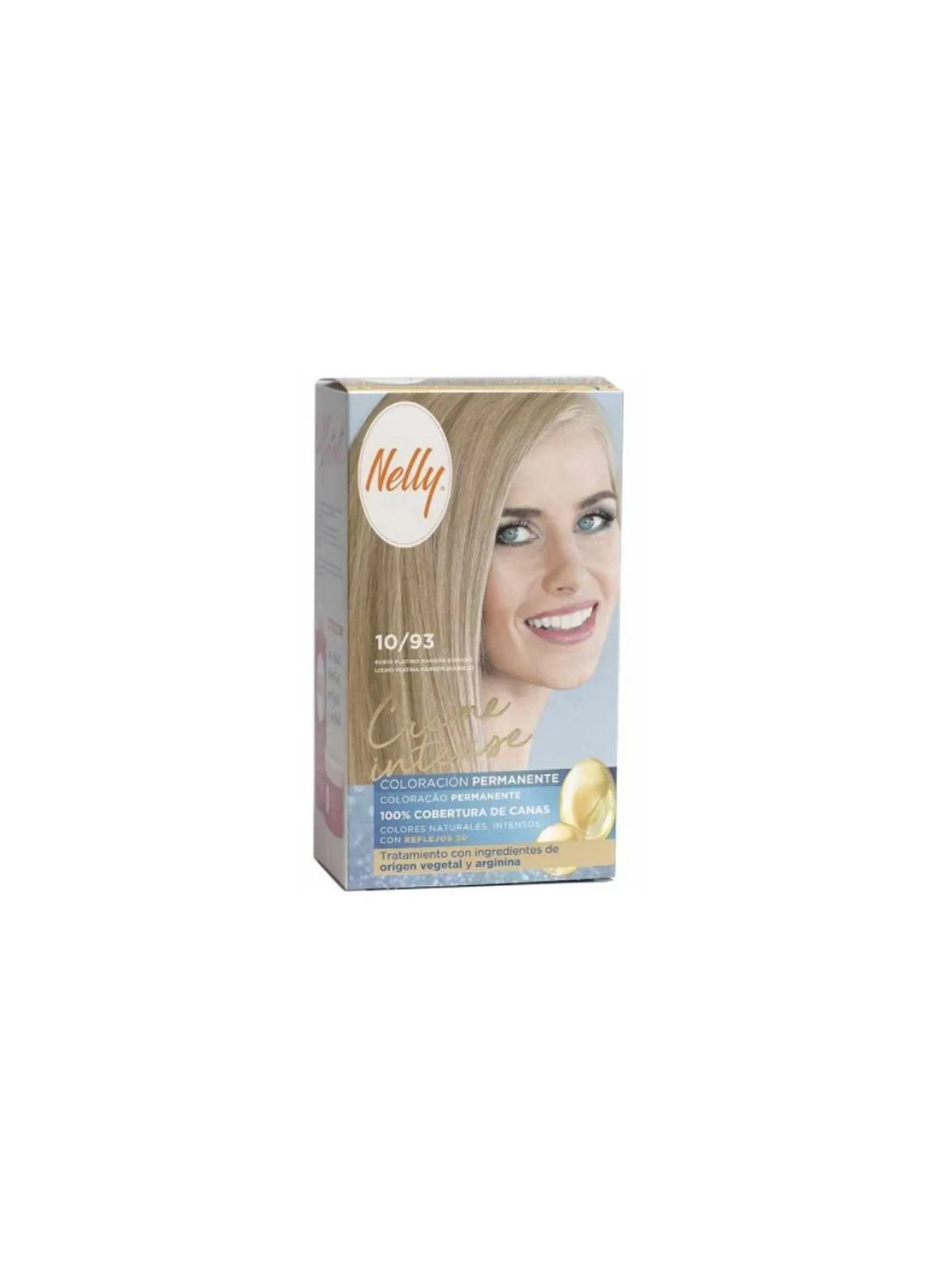 Nelly Crème Intense Teinture 10/93 Blond Platine Marron Doré