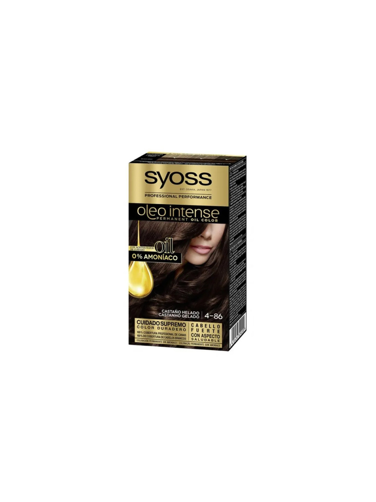Syoss Oleo Intense Coloration Permanente 4-86 Châtain Glacé