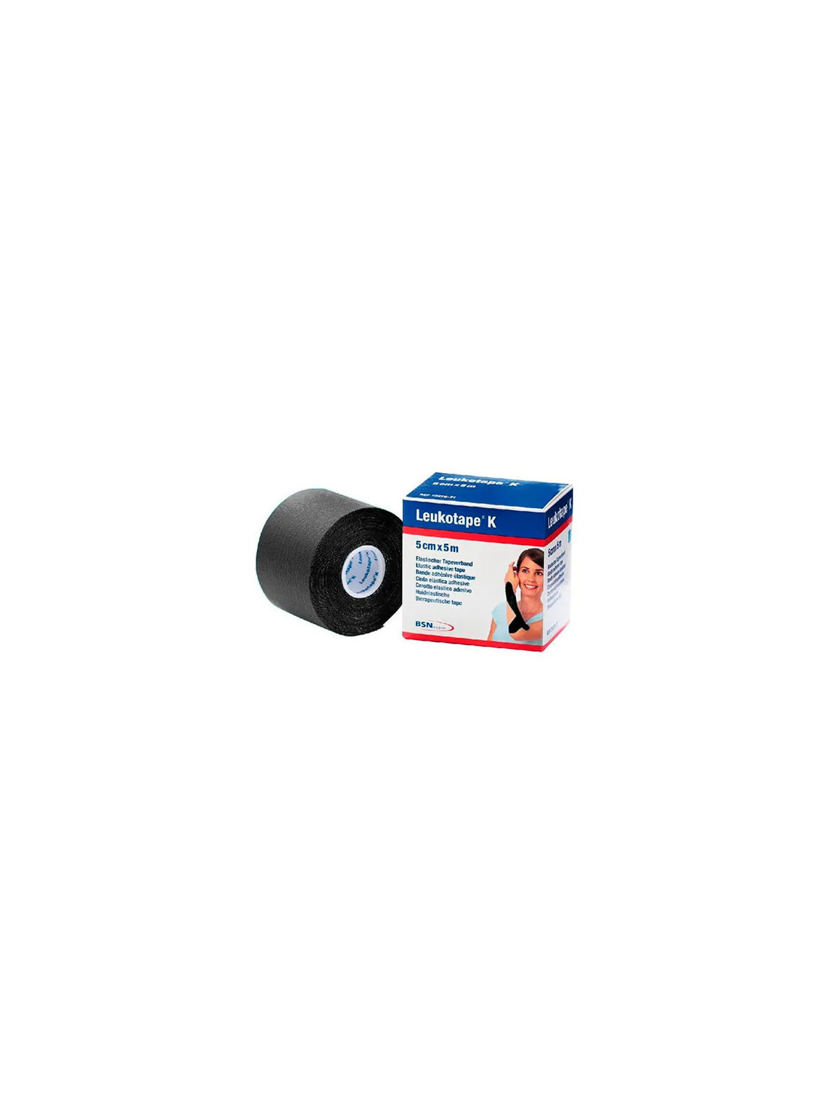 BSN Medical Leukotape K Bande de Kinésiologie Noir 5cmx5m