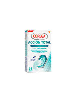 Corega Total Action Pastilles Nettoyantes 36 unités