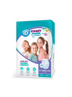 iD Comfy Junior Pants Culottes Absorbantes 4-7 Ans 14 unités