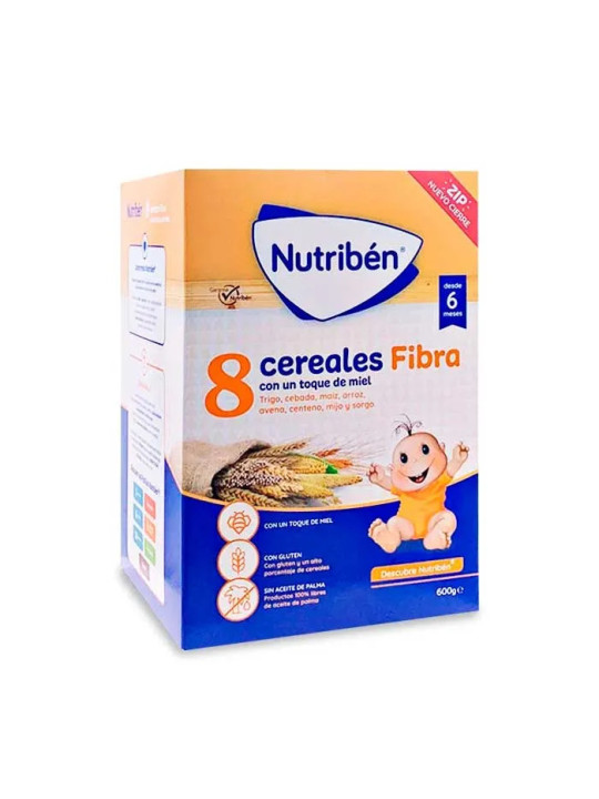 Nutribén 8 Céréales et Miel Fibre 600g