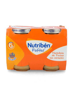 Nutribén Potito Macédoine de Fruits et Céréales 2x190g