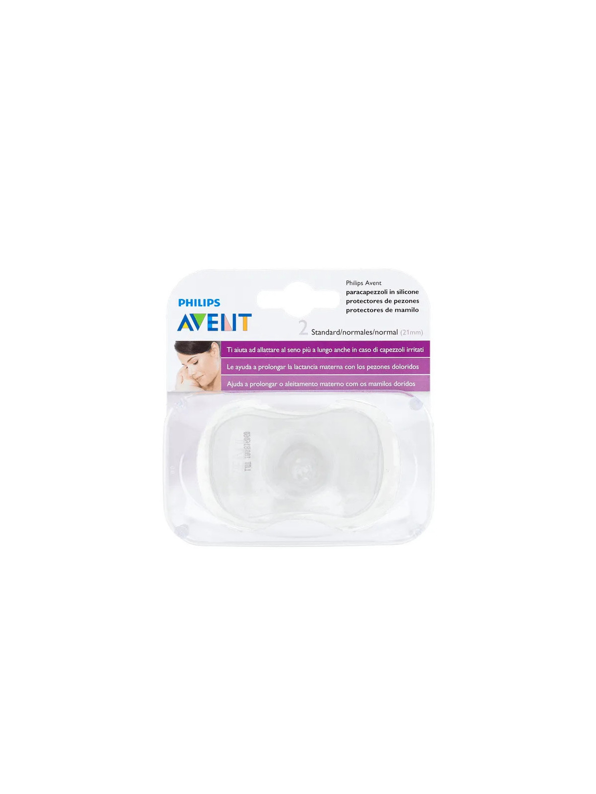 Philips AVENT 2 Bouts de Sein en Silicone Taille Standard