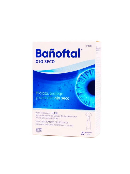 BAÑOFTAL Oeil Sec Dose Unique 0,4% 20 Unités