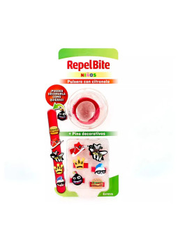 REPEL BITE Bracelet Anti-Moustiques pour Enfants + Épingles Décoratives