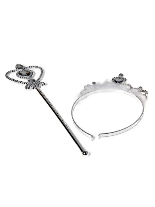 Inca Couronne + Baguette Magique Argentée