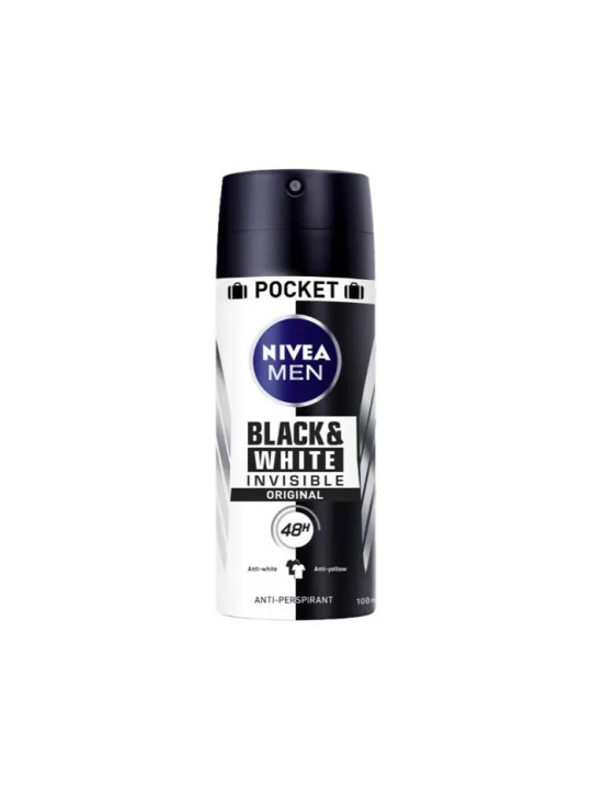 Nivea Men Black & White Invisible Original Déodorant Vaporisateur 100ml