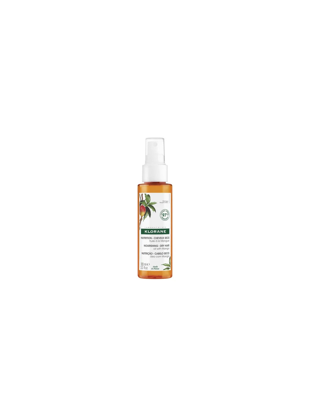 Klorane Huile de Mangue Cheveux Secs 100ml