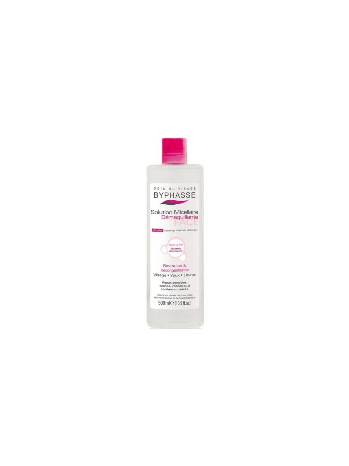 Byphasse Solution Micellaire Démaquillante Peaux Sensibles 500ml